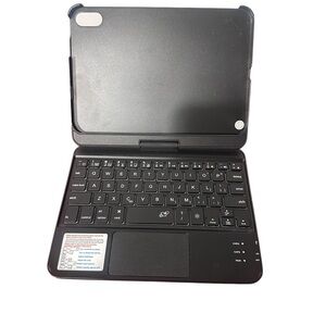 Black Tablet Keyboard Case with Integrated Touchpad